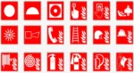 symbols on a fire extinguisher